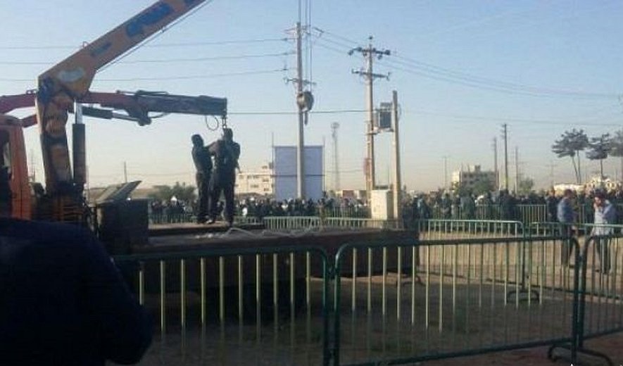 +۱۸ اعدام دو زندانی در شیراز و  در ملاء عام/ تصویر