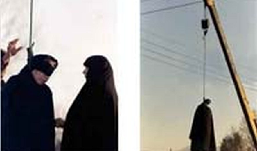 One woman and two men were hanged in central Iran today 