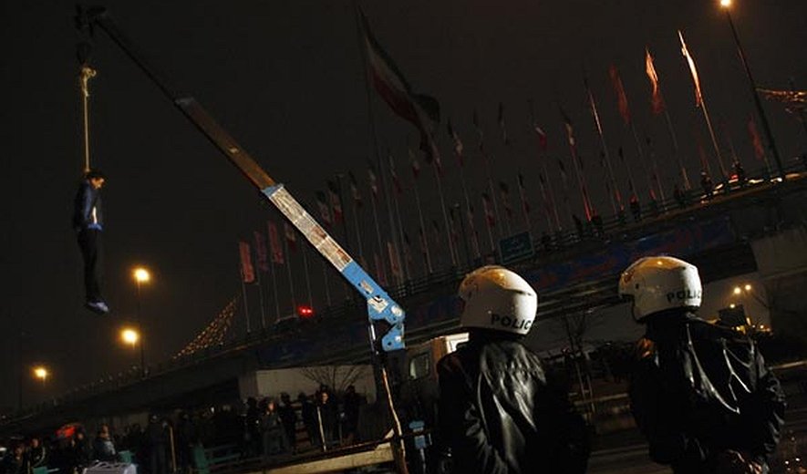 One Public Execution And Public Humiliation of Young People By The Iranian Authorities In Tehran Today