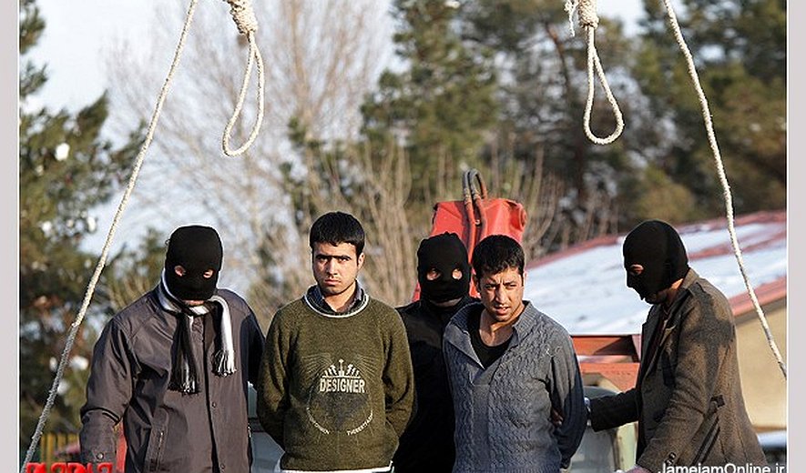 Two men publicly hanged in Mashhad (northeastern Iran) this morning