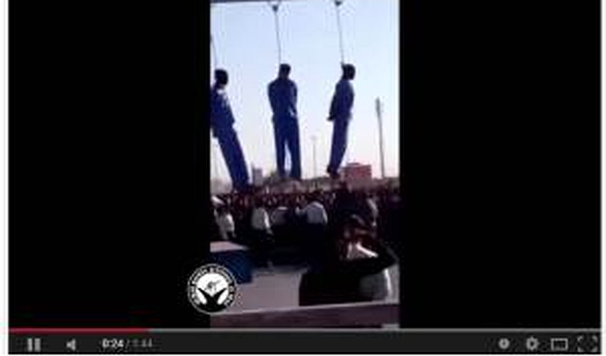 نشان دادن روش سیستماتیک اعدام‌های ملأ عام در ایران در قطعه فیلم ویدیوی جدید