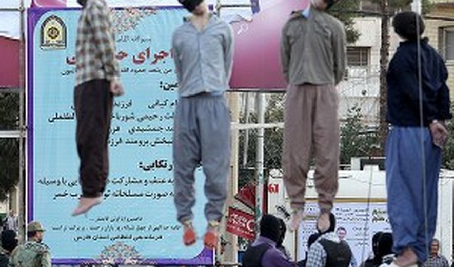 اعدام پنج زندانی در ملأ عام در شیراز و مرودشت
