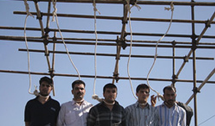 7 men hanged in the south-eastern town of Mahan- One man hanged in Hormozgan
