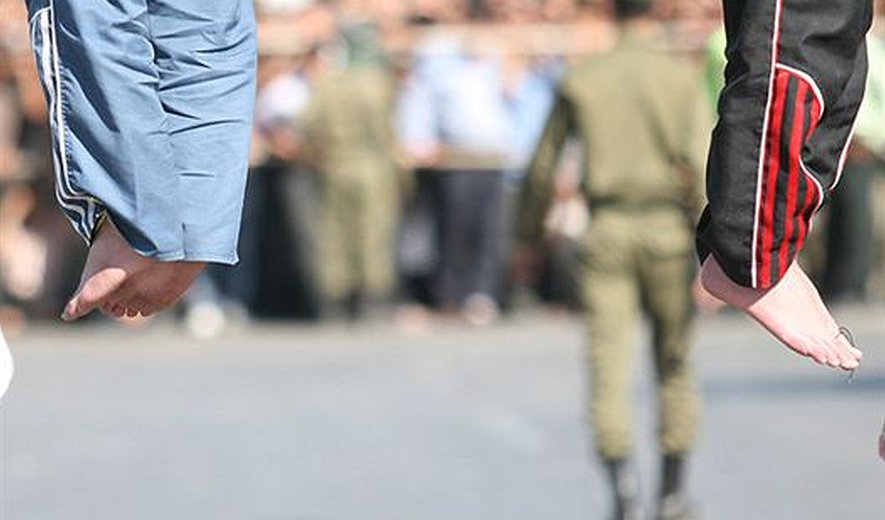 THREE YOUNG MEN WERE HANGED IN PUBLIC IN SHIRAZ TODAY