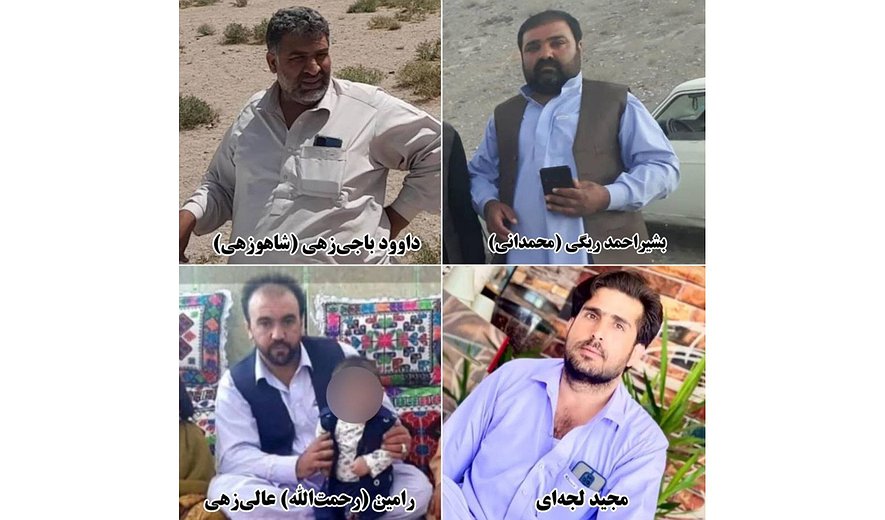 اعدام چهار زندانی بلوچ در زندان مرکزی زاهدان و انتقال سه تن دیگر جهت اعدام