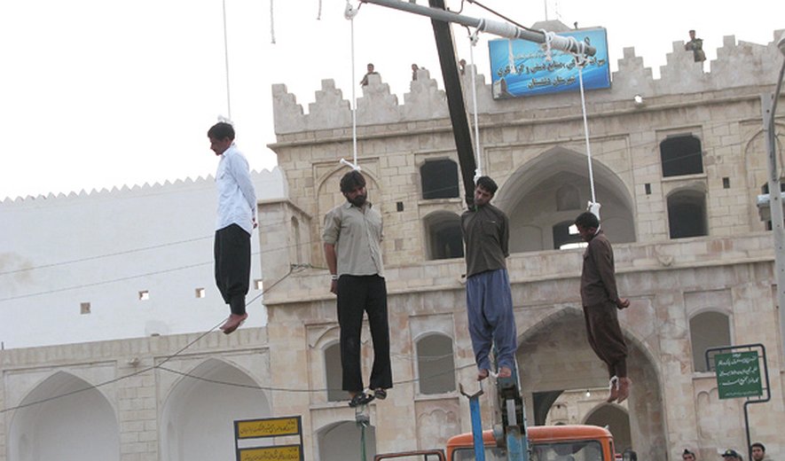 One man was hanged in public in the Iranian province of Baluchestan