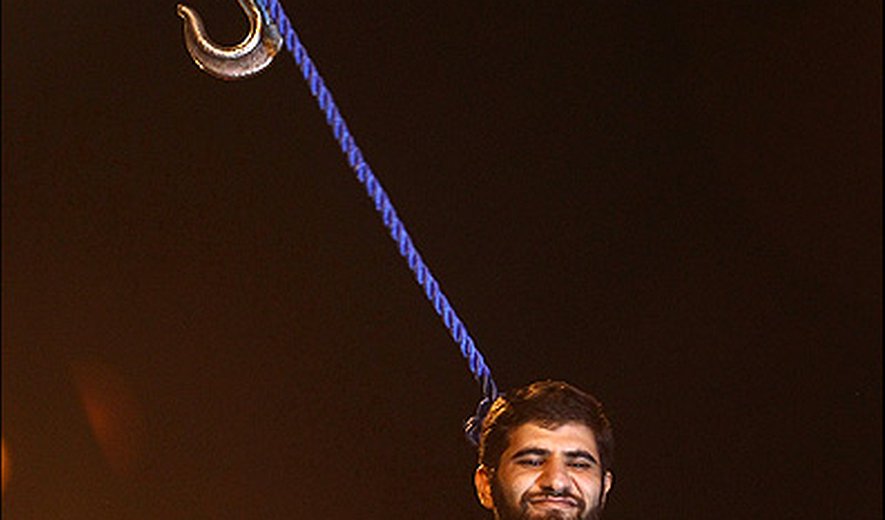 One man was hanged in public in Tehran early this morning