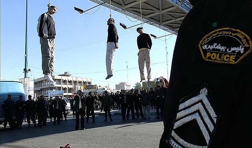 هشت اعدام دیگر در ایران- اعدام سه نفر در ملاء عام در کرمانشاه 