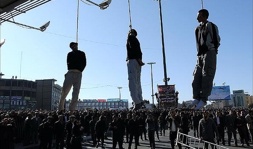 Three Prisoners Hanged Publicly at the Liberty Square of Kermanshah (Western Iran)