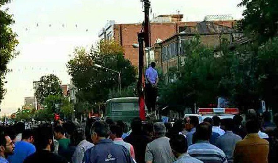 اعدام یک زندانی در خیابان‌های سلماس