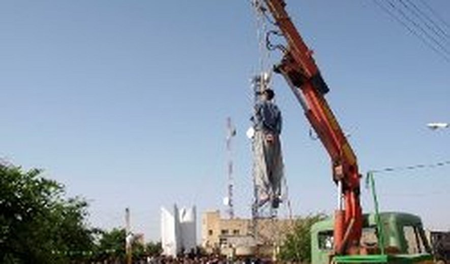 One man was hanged in public in northwestern Iran yesterday June 9.